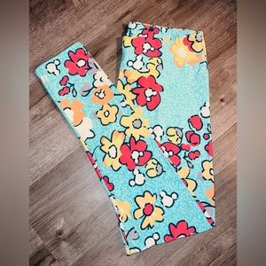 Disney X Lularoe Hidden Mickey Pastel Leggings TC NWT